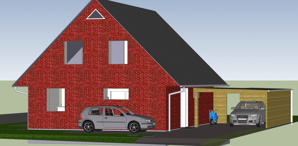 Haus Nord-Ost-Seite (Google Sketchup Rendering)