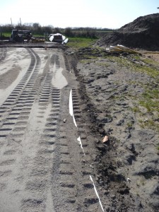 Die Auffahrt mit dem Brechsand | Jetzt wird gebaut – Bautagebuch