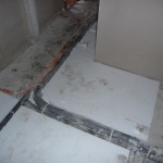 Erste Fußbodendämmung im Gäste-WC (26.09.2012)